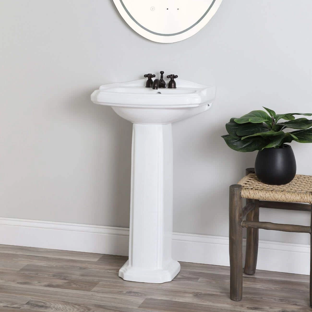 Lettura 19 Inch Pedestal Sink 3 Lettura 19 Inch Pedestal Sink - Image 3