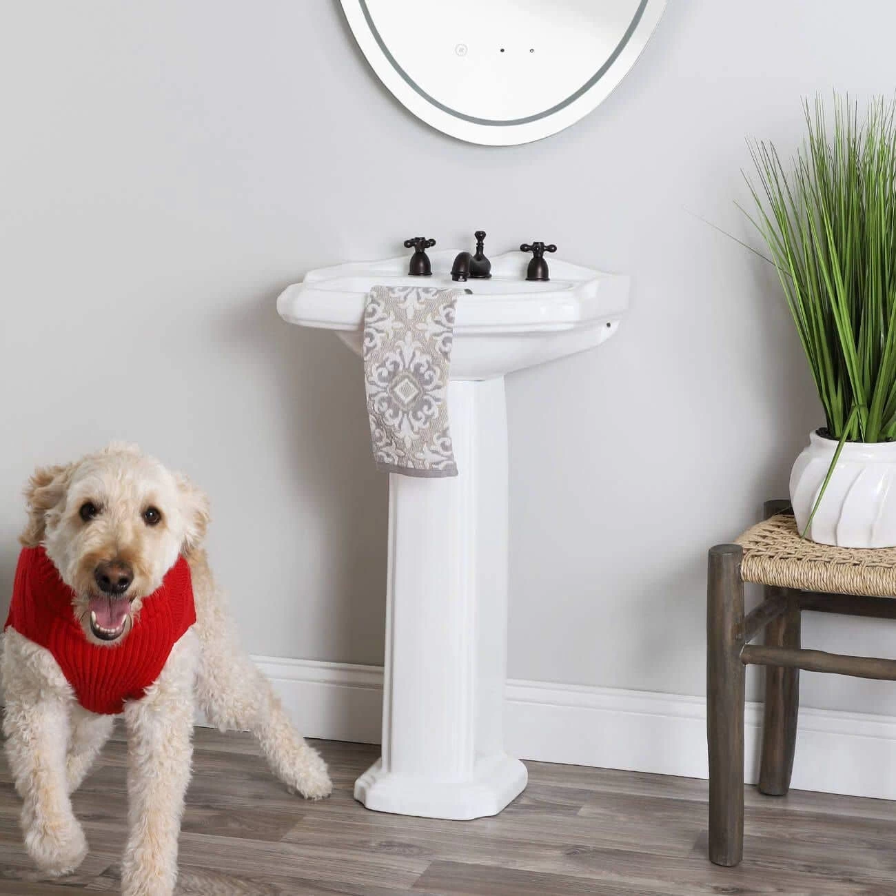 Lettura 19 Inch Pedestal Sink 5 Lettura 19 Inch Pedestal Sink - Image 5