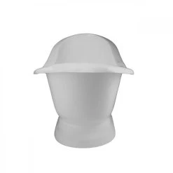 Mimi Cast Iron Double Slipper Pedestal Tub - Rim Faucet Drillings -Bathroom Shop rmped rim side