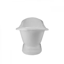 Mimi Cast Iron Double Slipper Pedestal Tub - No Faucet Drillings -Bathroom Shop rmped side