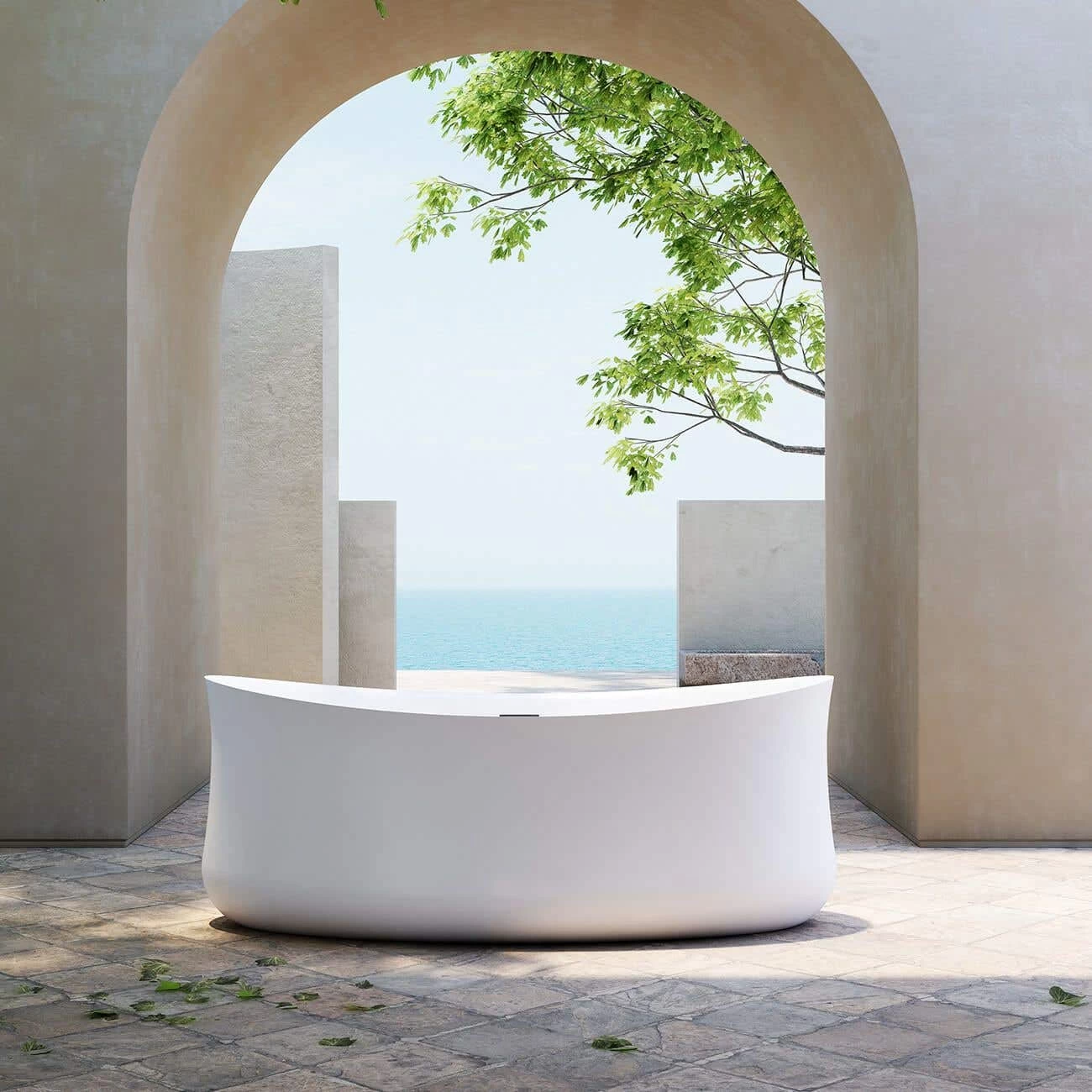 Milo 70 Inch Acrylic Double Ended Freestanding Tub 1 Milo 70 Inch Acrylic Double Ended Freestanding Tub