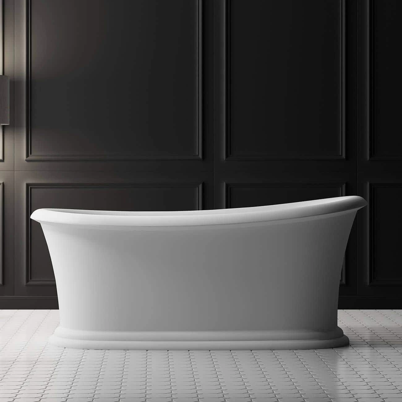 Franklin 67 Inch Freestanding Slipper Acrylic Tub 1 Franklin 67 Inch Freestanding Slipper Acrylic Tub