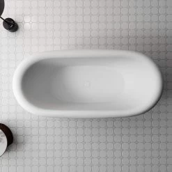 Franklin 67 Inch Freestanding Slipper Acrylic Tub 5 Franklin 67 Inch Freestanding Slipper Acrylic Tub -Bathroom Shop rmtw7992 67 life top