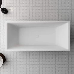 Clyde 67 Inch Pedestal Freestanding Acrylic Tub -Bathroom Shop rmtw7995 67 life top