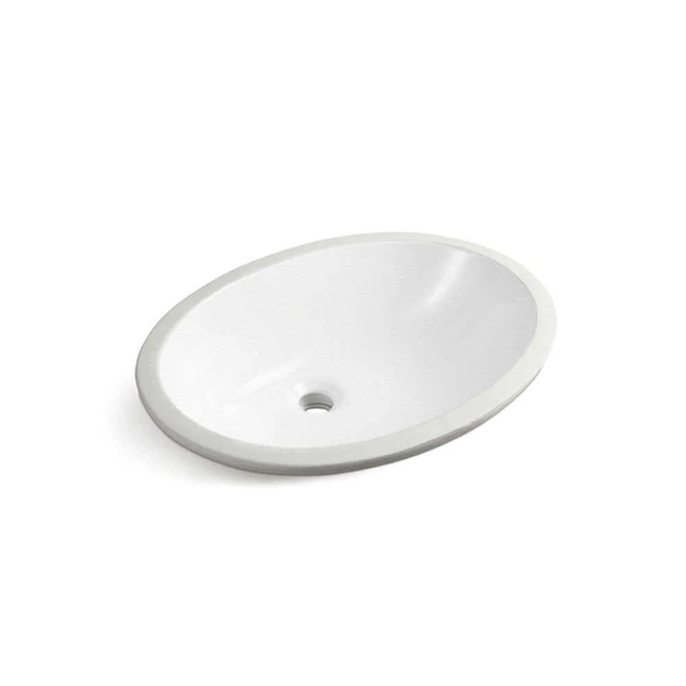 Fran Undermount Bathroom Sink Basin - White 1 Fran Undermount Bathroom Sink Basin - White