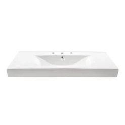 40 Inch Semi-Recessed Bathroom Sink