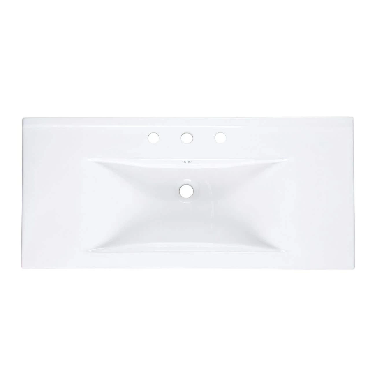40 Inch Semi-Recessed Bathroom Sink 3 40 Inch Semi-Recessed Bathroom Sink - Image 3
