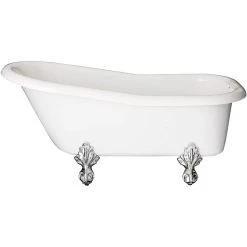 Ambassador Acrylic Slipper Clawfoot Tub - No Faucet Drillings -Bathroom Shop rs551 c 4