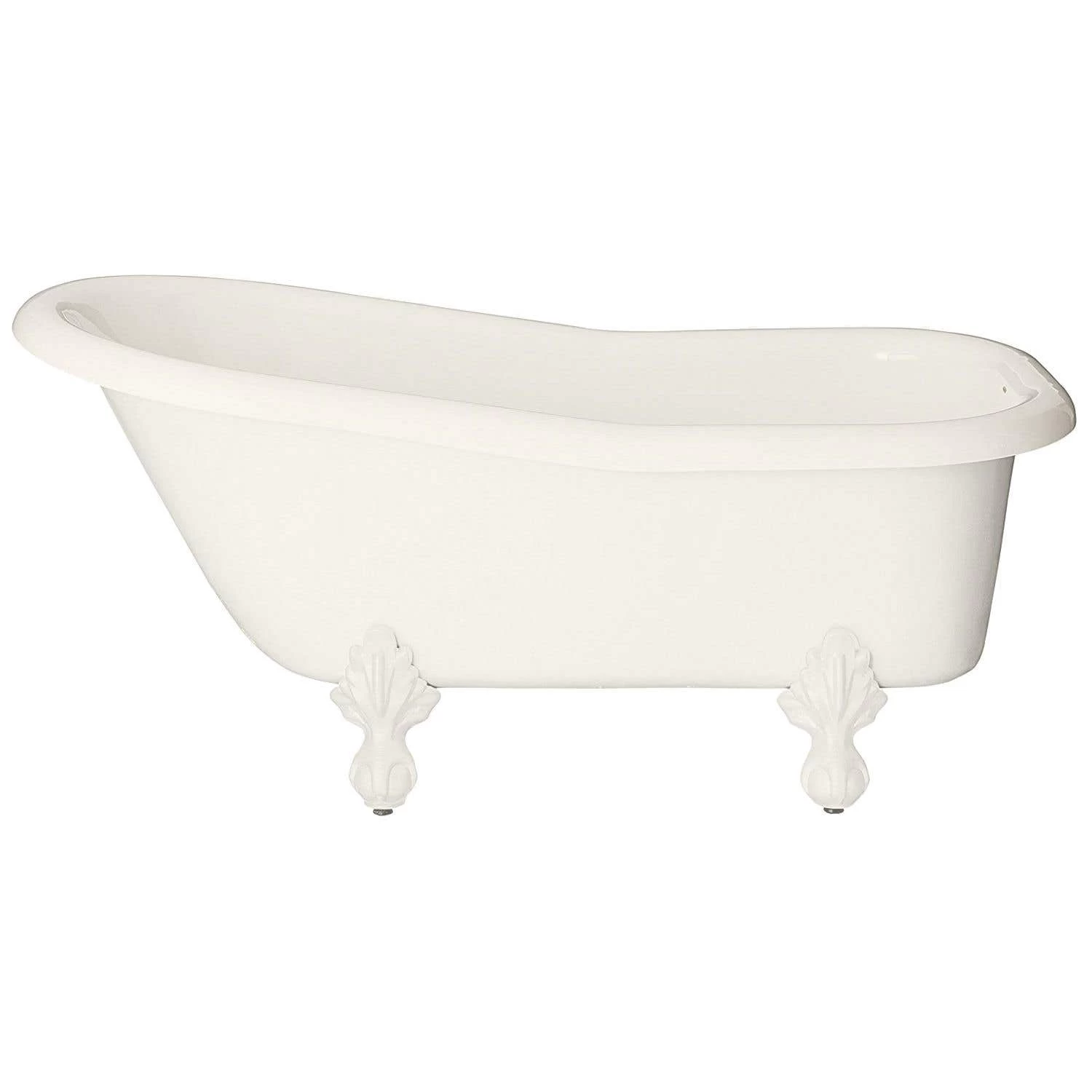 Ambassador Acrylic Slipper Clawfoot Tub - Tub Wall Faucet Drillings 9 Ambassador Acrylic Slipper Clawfoot Tub - Tub Wall Faucet Drillings - Image 9