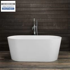 Chloe Acrylic Double Ended Freestanding Tub Package - No Faucet Drillings