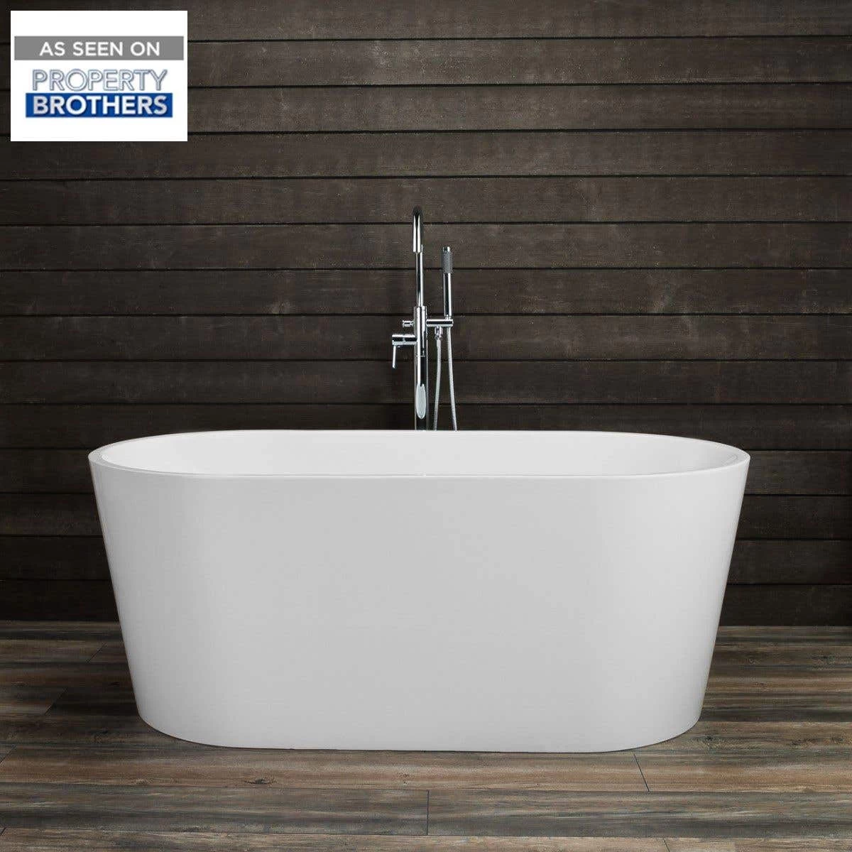 Chloe Acrylic Double Ended Freestanding Tub Package - No Faucet Drillings 1 Chloe Acrylic Double Ended Freestanding Tub Package - No Faucet Drillings