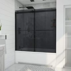 DreamLine Sapphire 56-60 Inch W X 60 Inch H Semi Frameless Bypass Tub Door -Bathroom Shop shdr 6360602g09 life1