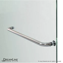 DreamLine Aqua Ultra 48 Inch W X 30 Inch D X 58 Inch H Frameless Hinged Tub Door With Return Panel -Bathroom Shop shdr aqua ultra towel bar 01 1