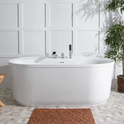 Stewart Acrylic Double Ended Freestanding Tub Package