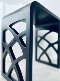 DAX Solid Surface Bathroom Stool - Matte Black (DAX-ST-05-B) -Bathroom Shop stool3 2