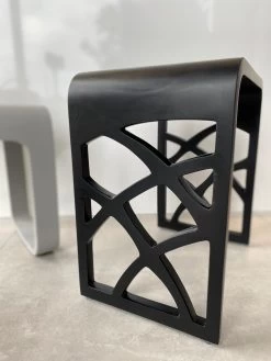 DAX Solid Surface Bathroom Stool - Matte Black (DAX-ST-05-B) -Bathroom Shop stool3 4