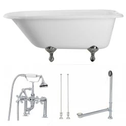 Heritage Cast Iron Classic Clawfoot Tub Package