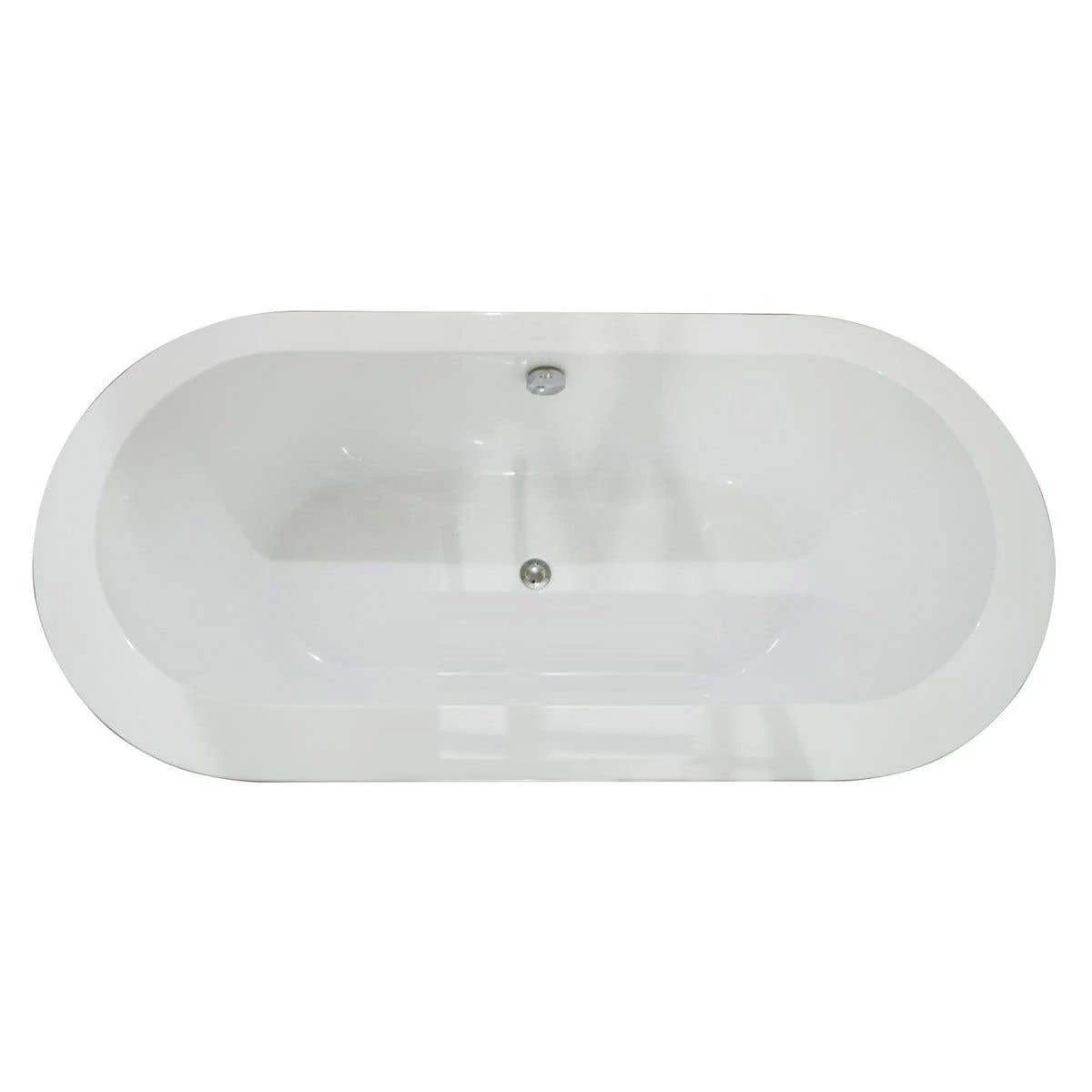 A&E BATH & SHOWER Una 71 Inch Acrylic Oval Freestanding Bathtub 2 A&E BATH & SHOWER Una 71 Inch Acrylic Oval Freestanding Bathtub - Image 2
