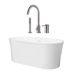 Una Acrylic Double Ended Freestanding Tub Package 15 Una Acrylic Double Ended Freestanding Tub Package -Bathroom Shop una pkg 1