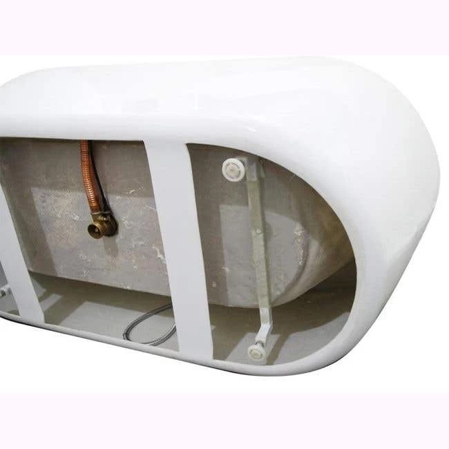 A&E BATH & SHOWER Una 71 Inch Acrylic Oval Freestanding Bathtub 3 A&E BATH & SHOWER Una 71 Inch Acrylic Oval Freestanding Bathtub - Image 3