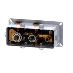 DAX Square Concealed Valve Thermostatic Mixer With 2/3 Function Diverter. Brushed Nickel Finish (DAX-1004-SQ-BN) -Bathroom Shop valv 1cfefa0f bcf4 4f6f 8354 19c58f83bbd6