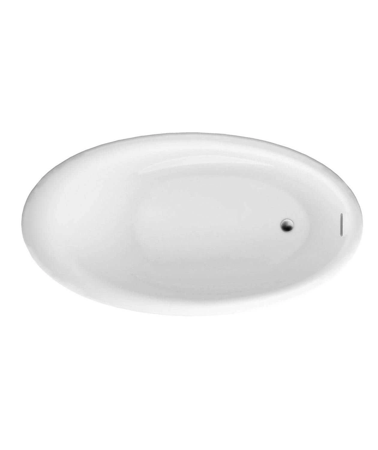 Marla 63 Inch Acrylic Drop-in Universal Drain Bathtub - White 1 Marla 63 Inch Acrylic Drop-in Universal Drain Bathtub - White
